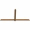 Ekena Millwork Eugene Smooth Timber Gable Bracket, Western Red Cedar, 72"W x 36"H x 1 1/2"D x 3 1/2"F, 12/12 Pitch GBW072X36X0204EUG00SWR - alternate 4